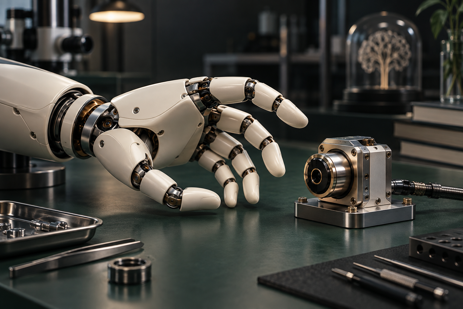 AI 生成 · 主题示意 · 机器人应用场景